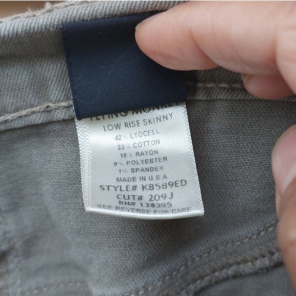 Flying Monkey Low Rise Zip Fly Stretch Skinny Jeans Size 31 - Picture 11 of 12